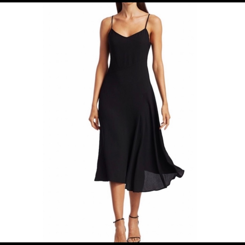 Theory Black Spaghetti Day Dress - NWT